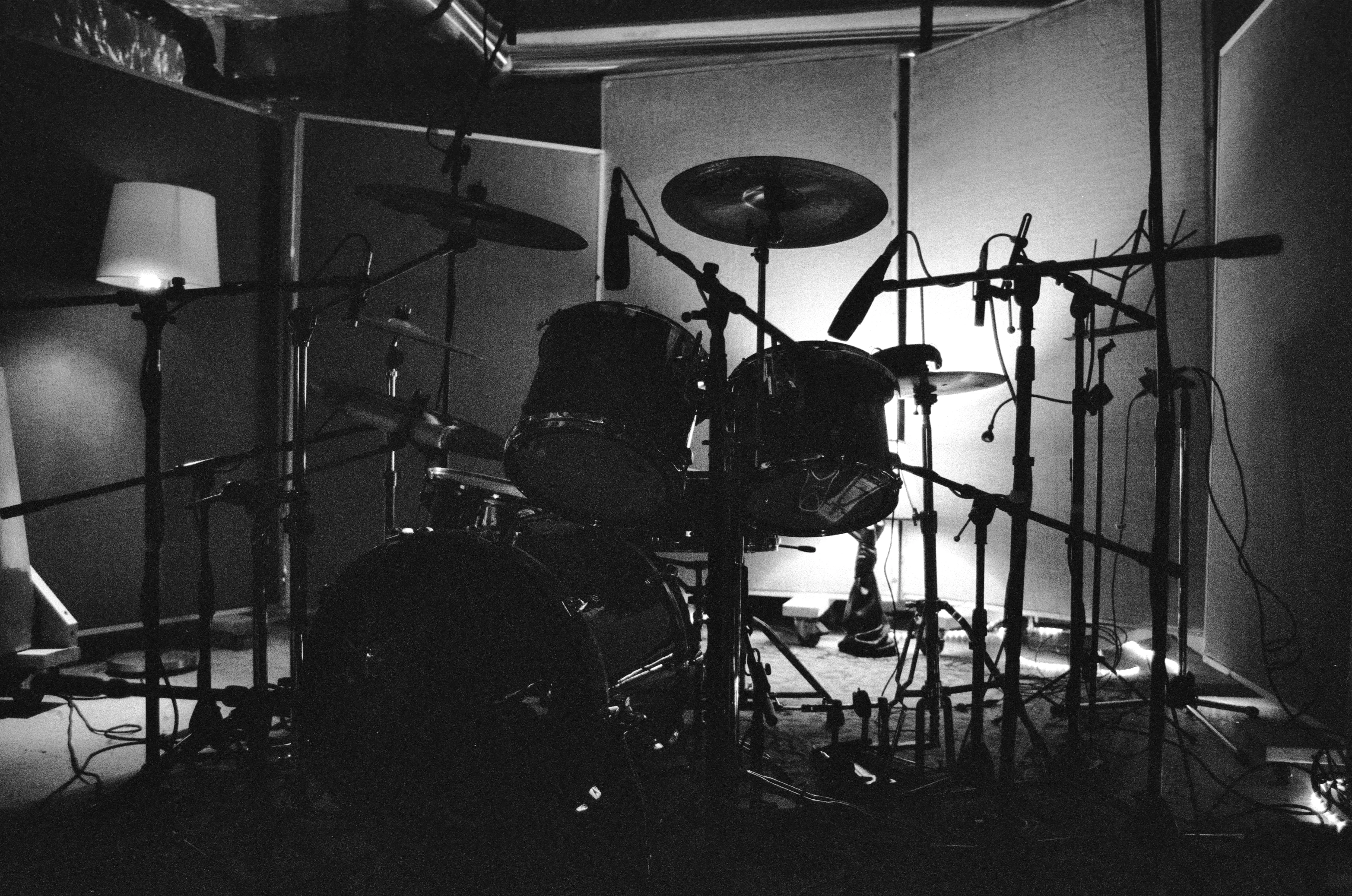 Drums mic'd up